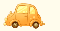 走る車のアニメ画像